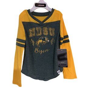 NEW North Dakota NDSU Bison Colosseum Athletics Green Long Sleeve Shirt Youth 3T